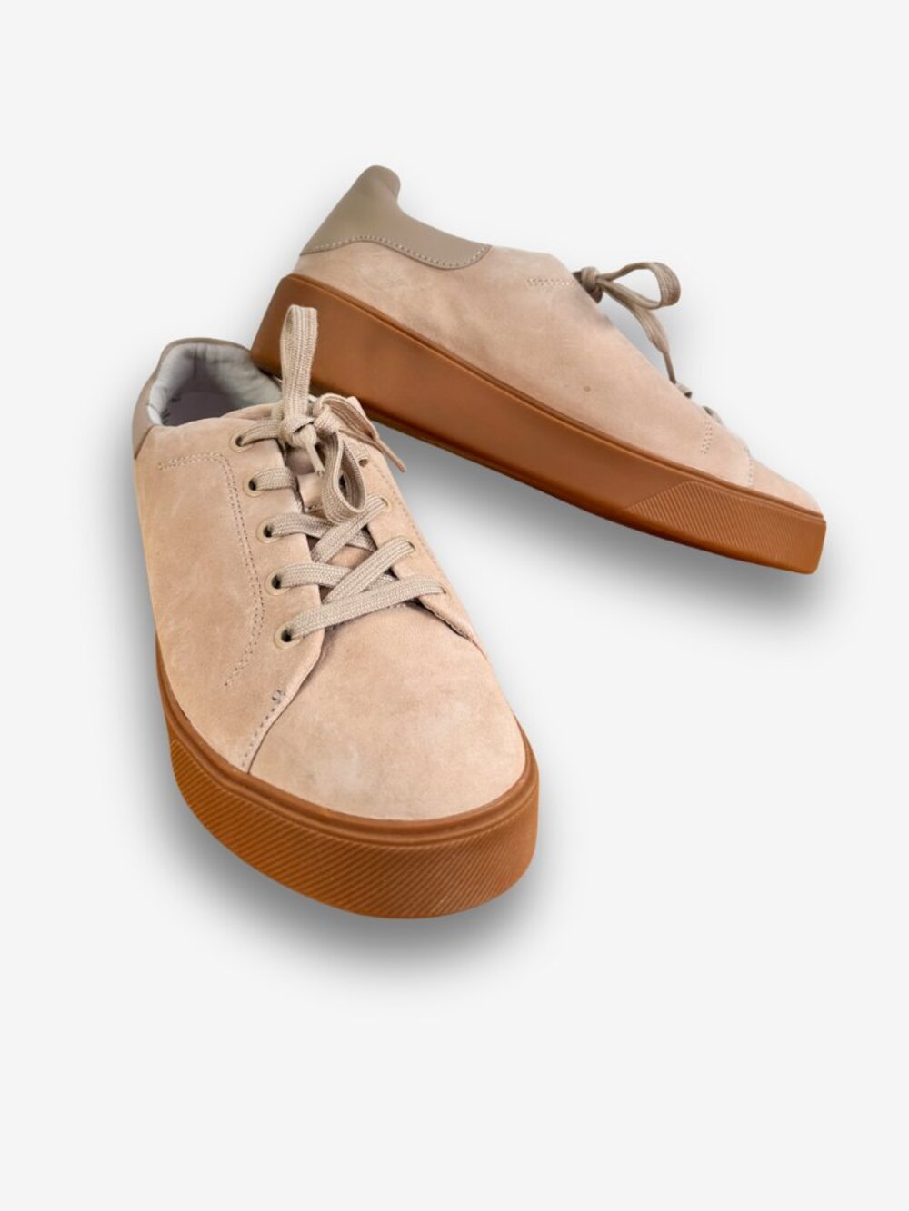Naturalizer Morrison 2.0 Leather Sneakers Light Beige Size 9 M